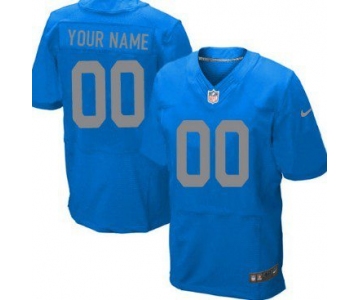 Men's Detroit Lions Nike Navy Blue Customized 2014 Elite Jersey