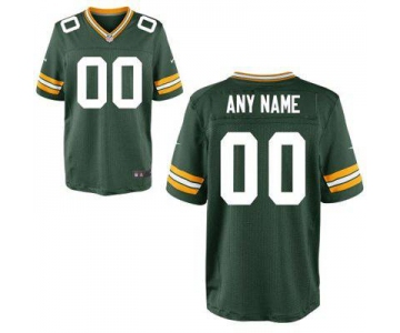 Men's Green Bay Packers Nike Green Customized 2014 Elite Jersey