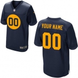 Men's Green Bay Packers Nike Navy Blue Customized 2014 Elite Jersey