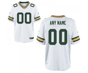 Men's Green Bay Packers Nike White Customized 2014 Elite Jersey