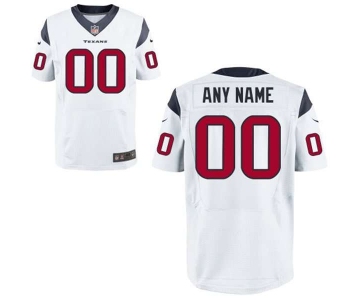 Men's Houston Texans Nike White Customized 2014 Elite Jersey