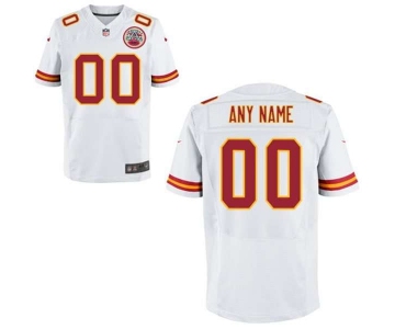 Men's Kansas City Chiefs Nike White Customized 2014 Elite Jersey