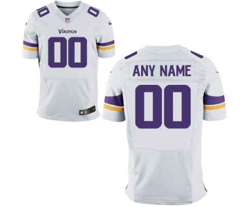 Men's Minnesota Vikings Nike White Customized 2014 Elite Jersey