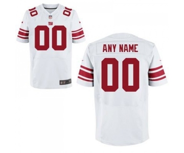 Men's New York Giants Nike White Customized 2014 Elite Jersey