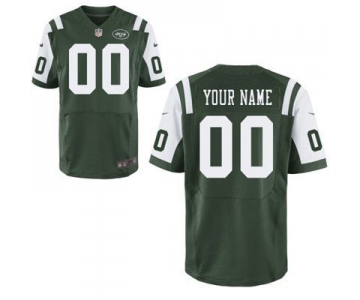 Men's New York Jets Nike Green Customized 2014 Elite Jersey