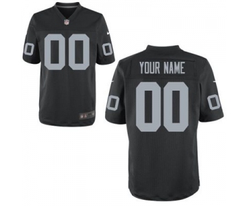 Men's Oakland Raiders Nike Black Discount Customized Elite Jersey