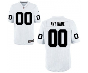 Men's Oakland Raiders Nike White Discount Customized Elite Jersey