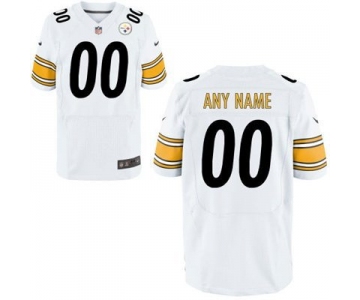 Men's Pittsburgh Steelers Nike White Customized 2014 Elite Jersey