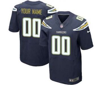 Men's San Diego Chargers Nike Navy Blue Customized 2014 Elite Jersey