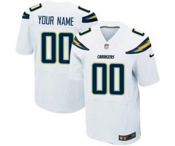 Men's San Diego Chargers Nike White Customized 2014 Elite Jersey