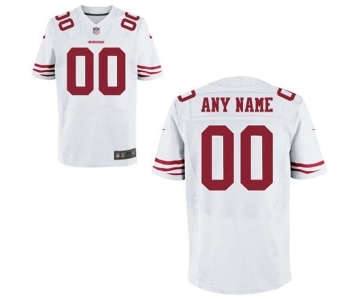 Men's San Francisco 49ers Nike White Customized 2014 Elite Jersey