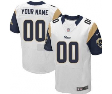 Men's St. Louis Rams Nike White Discount Customized Elite Jersey