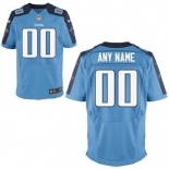 Men's Tennessee Titans Nike Light Blue Customized 2014 Elite Jersey