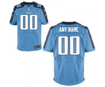 Men's Tennessee Titans Nike Light Blue Customized 2014 Elite Jersey