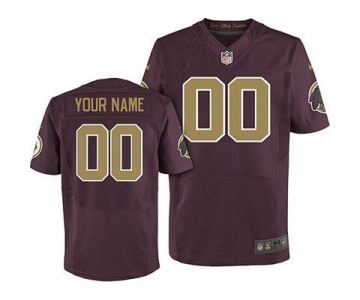 Men's Washington Redskins Nike Red Customized 2014 Alternate Elite Jersey