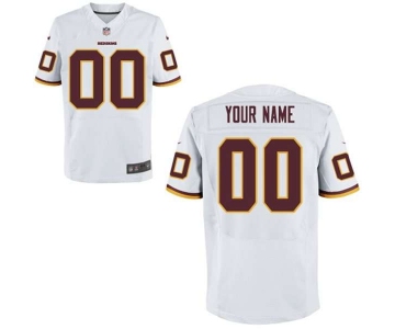 Men's Washington Redskins Nike White Customized 2014 Elite Jersey