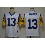 St. Louis Rams custom White Throwback Jersey