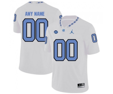 North Carolina Tar Heels Men's Customized White College Football Jersey