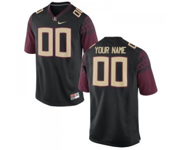 Mens Florida State Seminoles Nike Men's Custom Game Football Jersey - 2015 Black