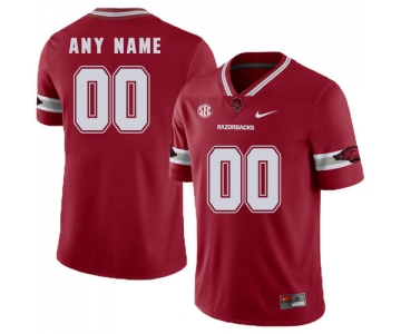 Arkansas Razorbacks Red Men's College Football Customized Jersey