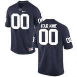 Mens Penn State Nittany Lions Custom Replica Football Jersey - 2015 Navy Blue