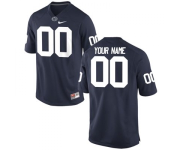 Mens Penn State Nittany Lions Custom Replica Football Jersey - 2015 Navy Blue