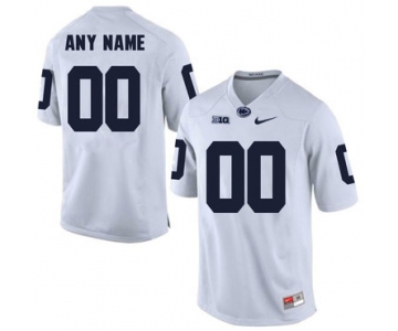 Penn State White Men's Customized College Football Jersey