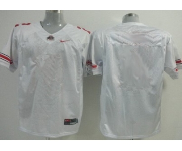 Men's Ohio State Buckeyes Customized White Jersey