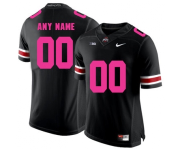 Ohio State Buckeyes Black Customized 2018 Breast Cancer Awareness College Football Jersey