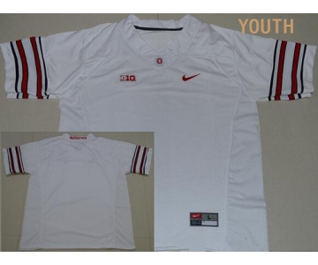 Youth Ohio State Buckeyes Custom College Football Nike Limited Jersey - 2016 White