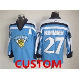 Custom Men's Team Finland Nike Light Blue Vintage Throwback Jersey