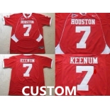 Custom Mens University of Houston Red Jersey