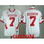 Custom Mens University of Houston White Jersey