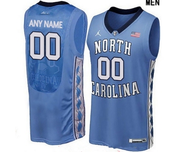 Men's North Carolina Tar Heels Custom Brand Jordan College Basketball Jersey - Light Blue