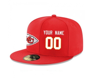 Kansas City Chiefs Custom Snapback Cap NFL Player Red with White Number Stitched Hat