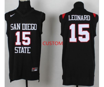 Men's San Diego State University Basketball Black Custom Jersey