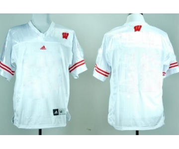 Kids' Wisconsin Badgers Customized White Jersey