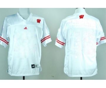 Men's Wisconsin Badgers Customized White Jersey