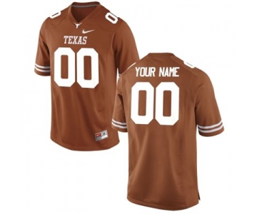 Mens Texas Longhorns Custom Replica Football Jersey - 2015 Orange