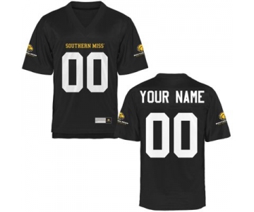 Mens Southern Miss Golden Eagles Personalized Football Name & Number Jersey - 2015 Black