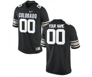 Mens Colorado Buffaloes Custom Replica Football Jersey - 2015 Black