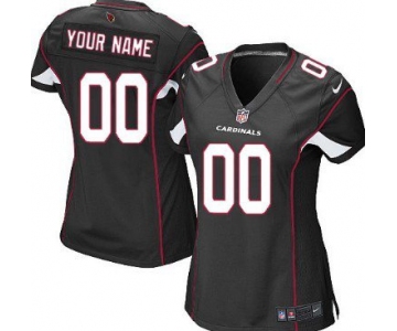 Women's Nike Arizona Cardinals Customized Black Game Jersey