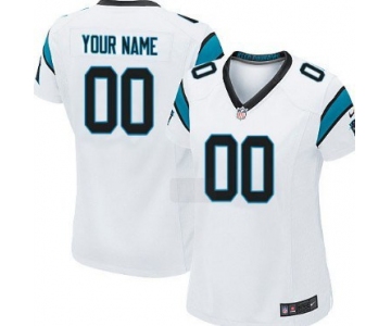 Women's Nike Carolina Panthers Customized White Game Jersey