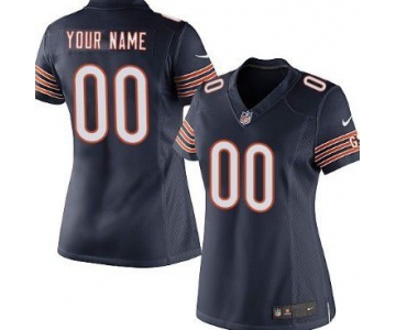 Women's Nike Chicago Bears Customized Blue Game Jersey