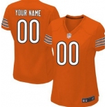 Women's Nike Chicago Bears Customized Orange Game Jersey