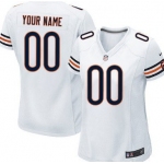 Women's Nike Chicago Bears Customized White Game Jersey