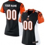 Women's Nike Cincinnati Bengals Customized Black Game Jersey