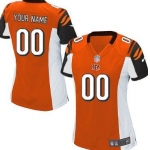 Women's Nike Cincinnati Bengals Customized Orange Game Jersey