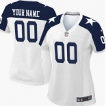 Women's Nike Dallas Cowboys Customized White Thanksgiving Game Jersey