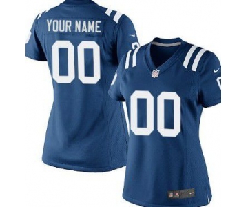 Women's Nike Indianapolis Colts Customized Blue Game Jersey